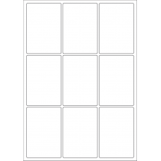40438 - Label Size 64mm x 93mm - 9 label(s) per sheet 40438 - Label Size 64mm x 93mm - 9 label(s) per sheet