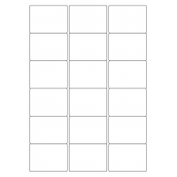 40442 - Label Size 63.5mm x 46.5mm - 18 label(s) per sheet 40442 - Label Size 63.5mm x 46.5mm - 18 label(s) per sheet