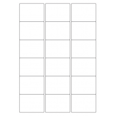 40442 - Label Size 63.5mm x 46.5mm - 18 label(s) per sheet 40442 - Label Size 63.5mm x 46.5mm - 18 label(s) per sheet