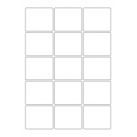 40445 - Label Size 60mm x 50mm - 15 label(s) per sheet 40445 - Label Size 60mm x 50mm - 15 label(s) per sheet