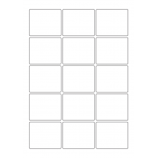 40445 - Label Size 60mm x 50mm - 15 label(s) per sheet 40445 - Label Size 60mm x 50mm - 15 label(s) per sheet