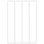 40450 - Label Size 48mm x 284mm - 4 label(s) per sheet