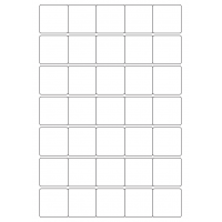 40455 - Label Size 38mm x 38mm - 35 label(s) per sheet 40455 - Label Size 38mm x 38mm - 35 label(s) per sheet