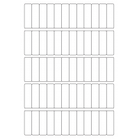 40463 - Label Size 16mm x 52mm - 60 label(s) per sheet 40463 - Label Size 16mm x 52mm - 60 label(s) per sheet