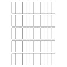 40463 - Label Size 16mm x 52mm - 60 label(s) per sheet 40463 - Label Size 16mm x 52mm - 60 label(s) per sheet