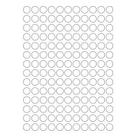 40465 - Label Size 15mm dia - 154 label(s) per sheet 40465 - Label Size 15mm dia - 154 label(s) per sheet