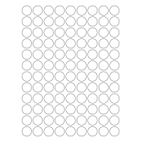 40466 - Label Size 20mm dia - 108 label(s) per sheet 40466 - Label Size 20mm dia - 108 label(s) per sheet