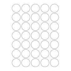 40468 - Label Size 35mm dia - 35 label(s) per sheet 