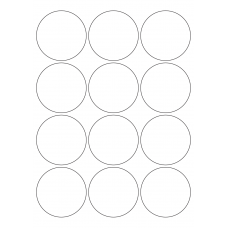 40470 - Label Size 65mm dia - 12 label(s) per sheet 