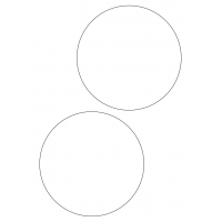 40473 - Label Size 140mm dia - 2 label(s) per sheet 40473 - Label Size 140mm dia - 2 label(s) per sheet