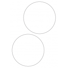40473 - Label Size 140mm dia - 2 label(s) per sheet 