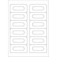40495 - Label Size 89mm x 42mm - 12 label(s) per sheet 40495 - Label Size 89mm x 42mm - 12 label(s) per sheet
