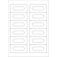 40495 - Label Size 89mm x 42mm - 12 label(s) per sheet 40495 - Label Size 89mm x 42mm - 12 label(s) per sheet