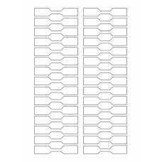 40503 - Label Size 80mm x 15mm - 30 label(s) per sheet 40503 - Label Size 80mm x 15mm - 30 label(s) per sheet