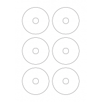 40505 - Label Size 78mm dia - 6 label(s) per sheet 40505 - Label Size 78mm dia - 6 label(s) per sheet