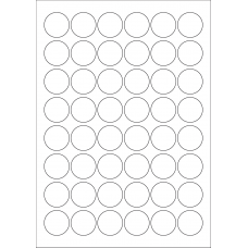 40508 - Label Size 30mm dia - 48 label(s) per sheet 40508 - Label Size 30mm dia - 48 label(s) per sheet