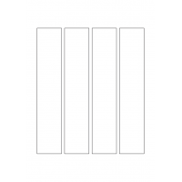 40510 - Label Size 40mm x 205mm - 4 label(s) per sheet 40510 - Label Size 40mm x 205mm - 4 label(s) per sheet