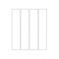40510 - Label Size 40mm x 205mm - 4 label(s) per sheet 40510 - Label Size 40mm x 205mm - 4 label(s) per sheet
