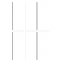 40512 - Label Size 55mm x 135mm - 6 label(s) per sheet 40512 - Label Size 55mm x 135mm - 6 label(s) per sheet
