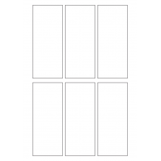 40512 - Label Size 55mm x 135mm - 6 label(s) per sheet 40512 - Label Size 55mm x 135mm - 6 label(s) per sheet