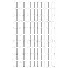 40516 - Label Size 12mm x 25mm - 120 label(s) per sheet 40516 - Label Size 12mm x 25mm - 120 label(s) per sheet
