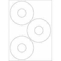40518 - Label Size 115mm dia - 3 label(s) per sheet 40518 - Label Size 115mm dia - 3 label(s) per sheet