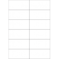 40522 - Label Size 105mm x 49.2mm - 12 label(s) per sheet 40522 - Label Size 105mm x 49.2mm - 12 label(s) per sheet