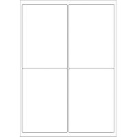 40523 - Label Size 99.1mm x 139mm - 4 label(s) per sheet 40523 - Label Size 99.1mm x 139mm - 4 label(s) per sheet