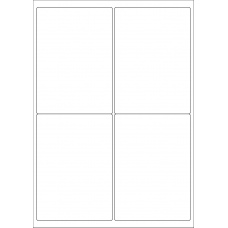 40523 - Label Size 99.1mm x 139mm - 4 label(s) per sheet 40523 - Label Size 99.1mm x 139mm - 4 label(s) per sheet