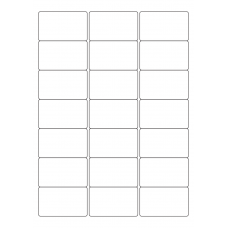 40528 - Label Size 63.5mm x 38.1mm - 21 label(s) per sheet 40528 - Label Size 63.5mm x 38.1mm - 21 label(s) per sheet