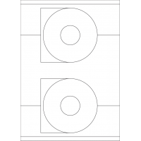 40530 - Label Size 114.5mm dia - 2 label(s) per sheet 40530 - Label Size 114.5mm dia - 2 label(s) per sheet