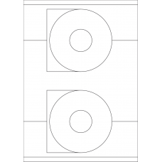 40530 - Label Size 114.5mm dia - 2 label(s) per sheet 40530 - Label Size 114.5mm dia - 2 label(s) per sheet