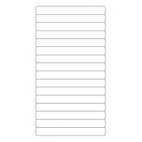 40531 - Label Size 145mm x 16.9mm - 16 label(s) per sheet 40531 - Label Size 145mm x 16.9mm - 16 label(s) per sheet