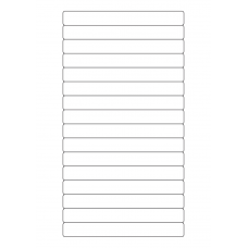 40531 - Label Size 145mm x 16.9mm - 16 label(s) per sheet 40531 - Label Size 145mm x 16.9mm - 16 label(s) per sheet