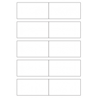 40540 - Label Size 97mm x 50mm - 10 label(s) per sheet 40540 - Label Size 97mm x 50mm - 10 label(s) per sheet