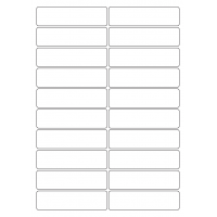 40541 - Label Size 97mm x 26mm - 20 label(s) per sheet 40541 - Label Size 97mm x 26mm - 20 label(s) per sheet