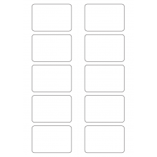 40543 - Label Size 75mm x 51mm - 10 label(s) per sheet 40543 - Label Size 75mm x 51mm - 10 label(s) per sheet