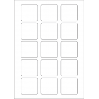 40544 - Label Size 50mm x 50mm - 15 label(s) per sheet 40544 - Label Size 50mm x 50mm - 15 label(s) per sheet