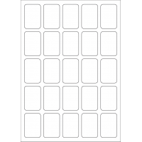 40546 - Label Size 34mm x 51mm - 25 label(s) per sheet 40546 - Label Size 34mm x 51mm - 25 label(s) per sheet