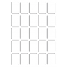 40546 - Label Size 34mm x 51mm - 25 label(s) per sheet 40546 - Label Size 34mm x 51mm - 25 label(s) per sheet