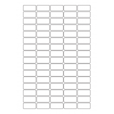 40547 - Label Size 33.5mm x 15mm - 80 label(s) per sheet 40547 - Label Size 33.5mm x 15mm - 80 label(s) per sheet