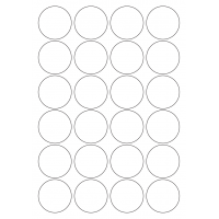 40553 - Label Size 45mm dia - 24 label(s) per sheet 40553 - Label Size 45mm dia - 24 label(s) per sheet