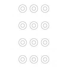 40561 - Label Size 34mm dia - 12 label(s) per sheet 40561 - Label Size 34mm dia - 12 label(s) per sheet
