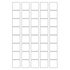 40562 - Label Size 33mm x 33mm - 40 label(s) per sheet 40562 - Label Size 33mm x 33mm - 40 label(s) per sheet