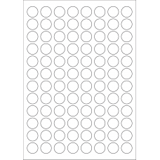 40563 - Label Size 20mm dia - 96 label(s) per sheet 40563 - Label Size 20mm dia - 96 label(s) per sheet