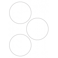 40565 - Label Size 112mm dia - 3 label(s) per sheet 40565 - Label Size 112mm dia - 3 label(s) per sheet