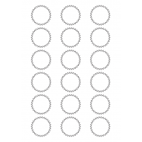 40571 - Label Size 42mm x 42mm - 18 label(s) per sheet 40571 - Label Size 42mm x 42mm - 18 label(s) per sheet