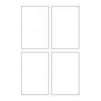 40575 - Label Size 80mm x 125mm - 4 label(s) per sheet 40575 - Label Size 80mm x 125mm - 4 label(s) per sheet