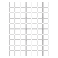 40576 - Label Size 25mm x 25mm - 70 label(s) per sheet 40576 - Label Size 25mm x 25mm - 70 label(s) per sheet