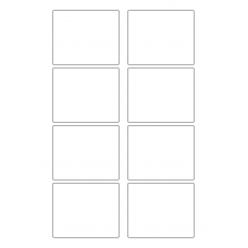 40577 - Label Size 80mm x 65mm - 8 label(s) per sheet 40577 - Label Size 80mm x 65mm - 8 label(s) per sheet